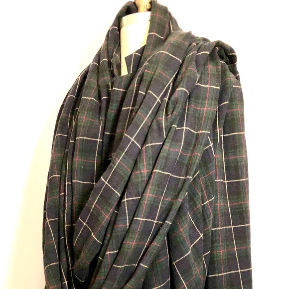 YOJI YAMAMOTO ARCHICVAL TARTAN SCARF WRAP COAT MEN - Picture 7 of 8